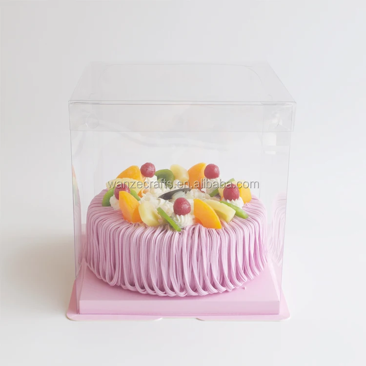 2020 New Product Clear Cake Plastic Disposable Box Cheaper Cake Box For