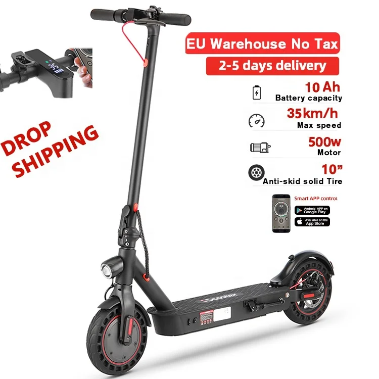 

i9MAX App function 10-inch 48v 10.4ah 500w 35Km/h 2 wheels folding electric scooter adult e scooter self balance pro scooter