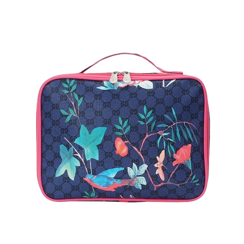 

PU Travel Make Up Zipper Printing Pouch Wash Cosmetic Bag For Woman