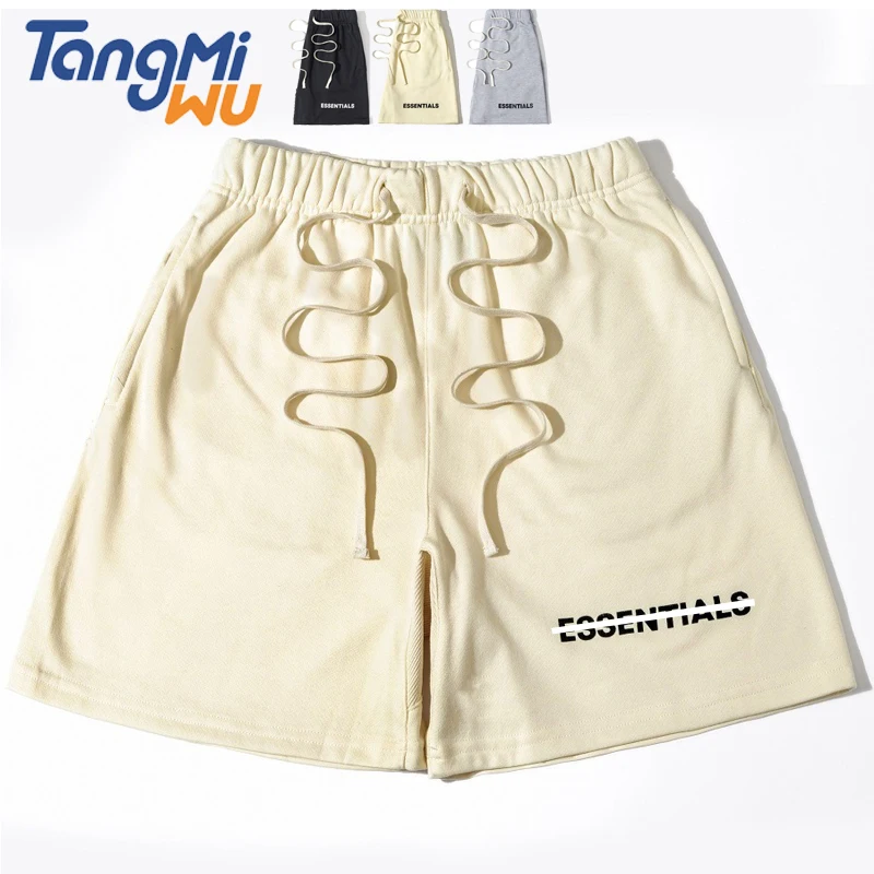 

High Quality Luxury Brand Half Pants For Men Plain Cotton Sport Drawstring Sweat Shorts, White