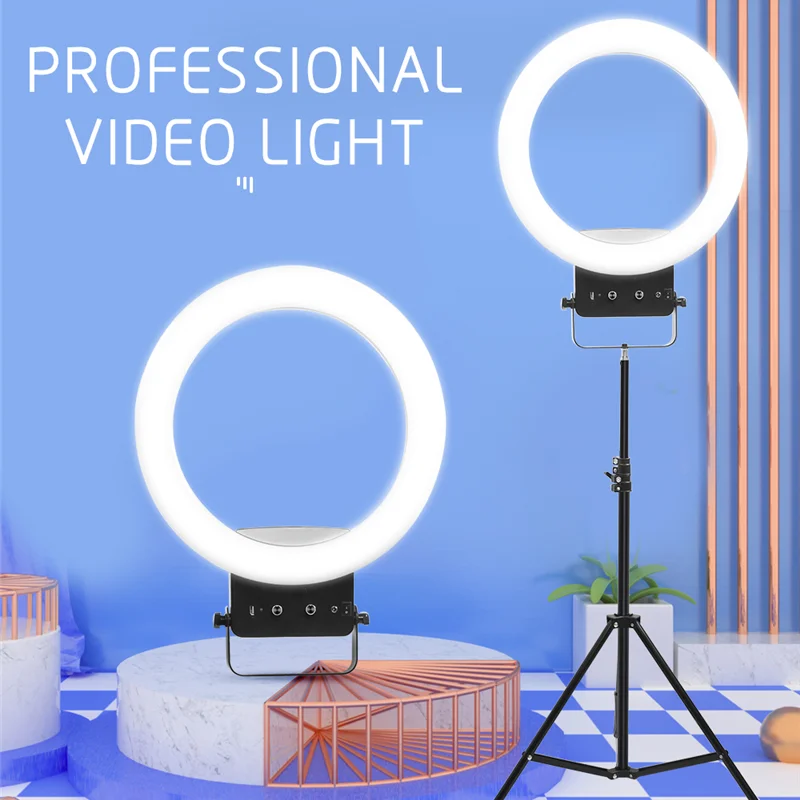 

Photographic Selfie Lighting AB024 12 Inch Adjustable Optical Led Video Camera Fill Ring Light With Tripod Stand