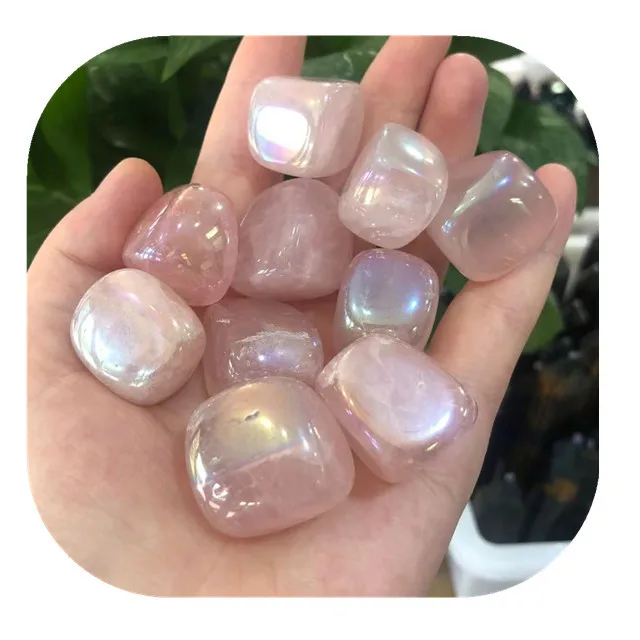 

New arrivals 20-30mm bulk wholesale polished crystals healing stones natural aura rose quartz tumbled stones for sale