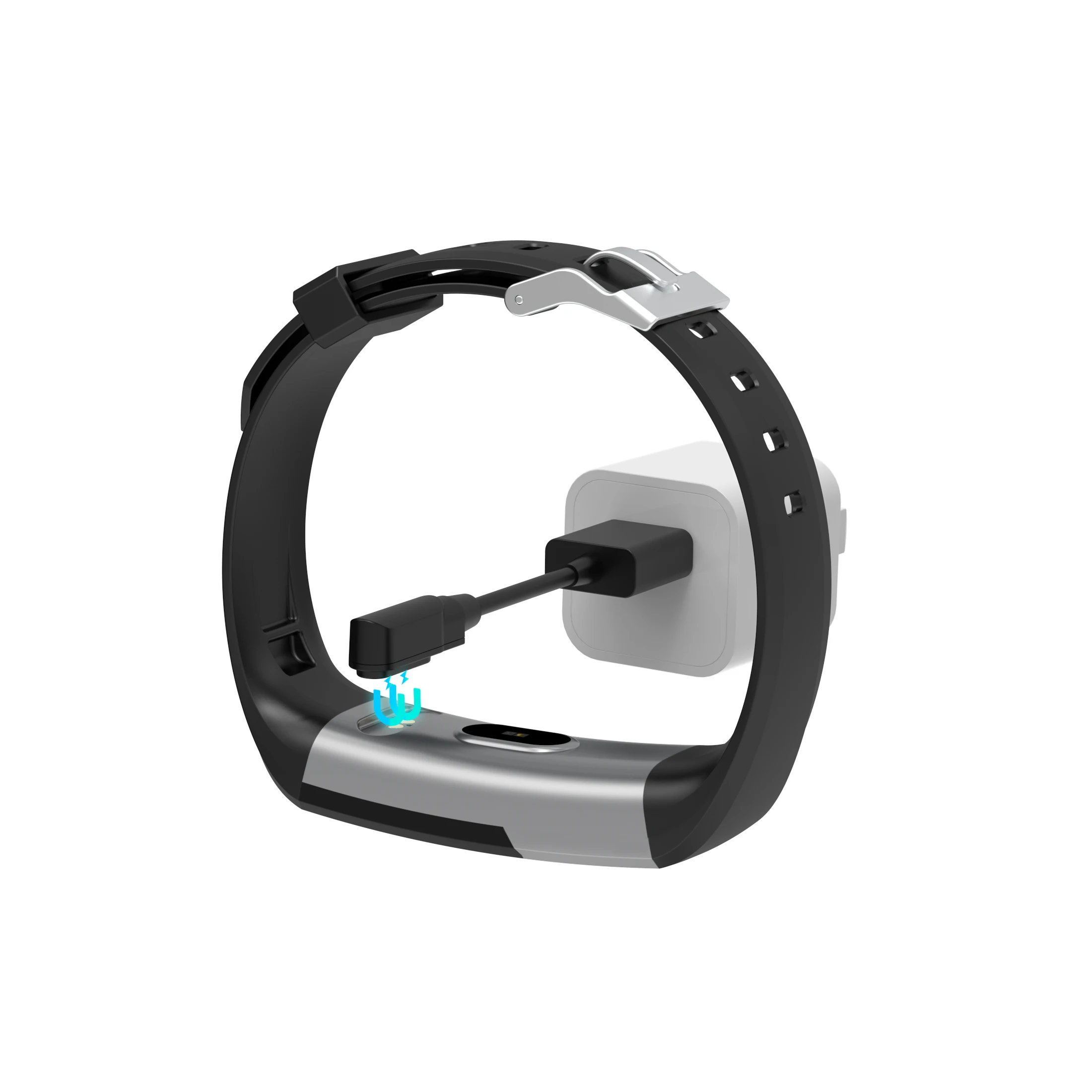 

S10 smart bracelet blood pressure blood oxygen Heart rate smart band watch, Black blue purple