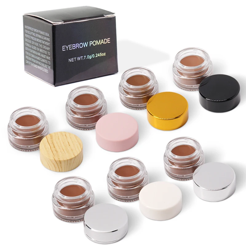 

High End Waterproof 10-Colour Long-Lasting Eyebrow Cream with box, 10 colors