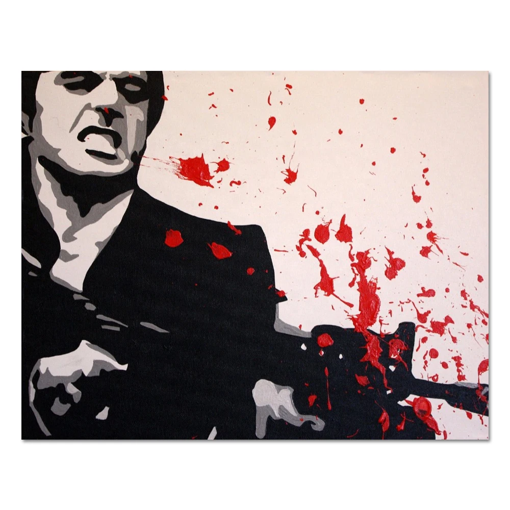 Hot Selling Vivid High Quality Pop Art Scarface Painting - Buy Scarface