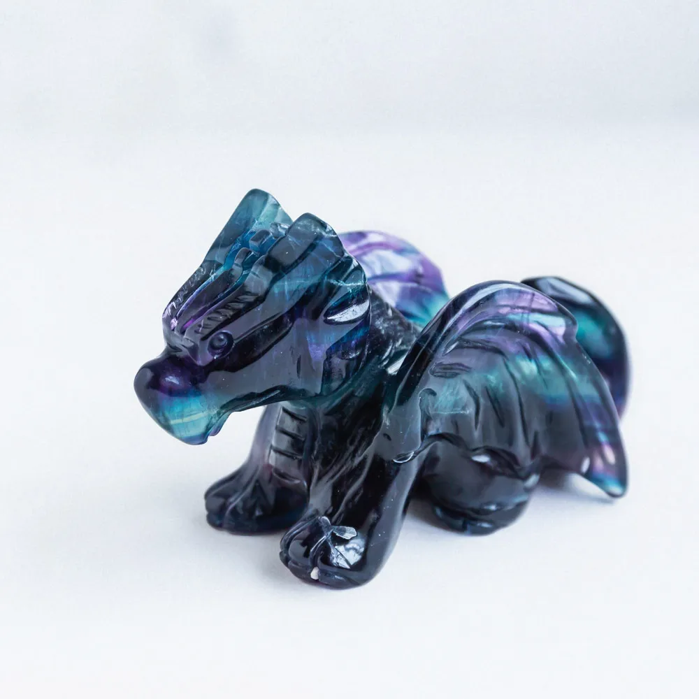 

Crystals Wholesale Bulk Crystals Healing Stones Rainbow Fluorite Flying Dragon Quartz Crystal Animal