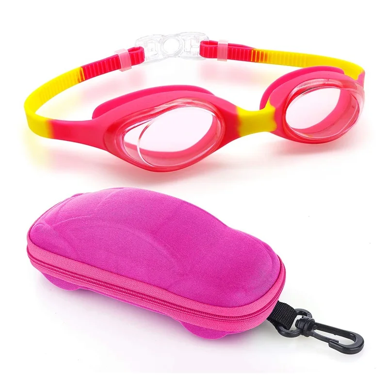 

Strongly anti-ultraviolet beginners youth kids children silicone swimming goggles with anti-fog lens, Optional