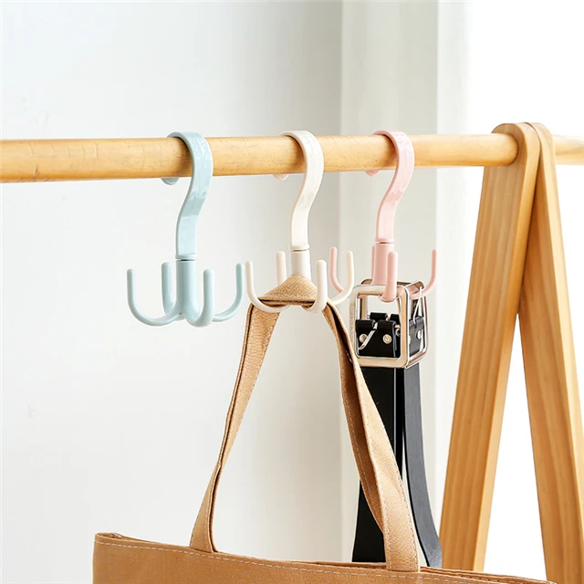 

Scarf Bag Storage Shelf Plastic S-shape Hanger Household Storage Tool