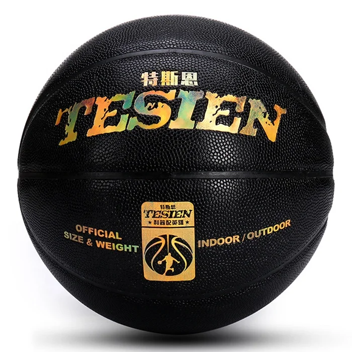 

Basketball Black Composite Leather Outdoor/Indoor Basketball 29.5 Custom Logo For Man And Woman