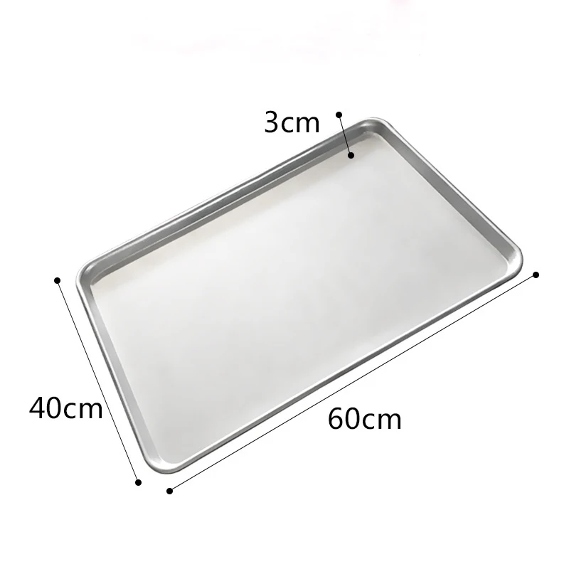 

Baking Supplies Aluminum Baking Tray Rectangular 60*40 Oven Special Baking Tray