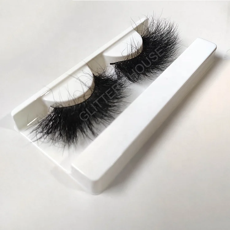
27mm Mink Fur Eyelash 100% Real handmade Dramatic Fluffy Wholesale 6D 3D Mink Hair Eyelash Wispy 27mm lashes 