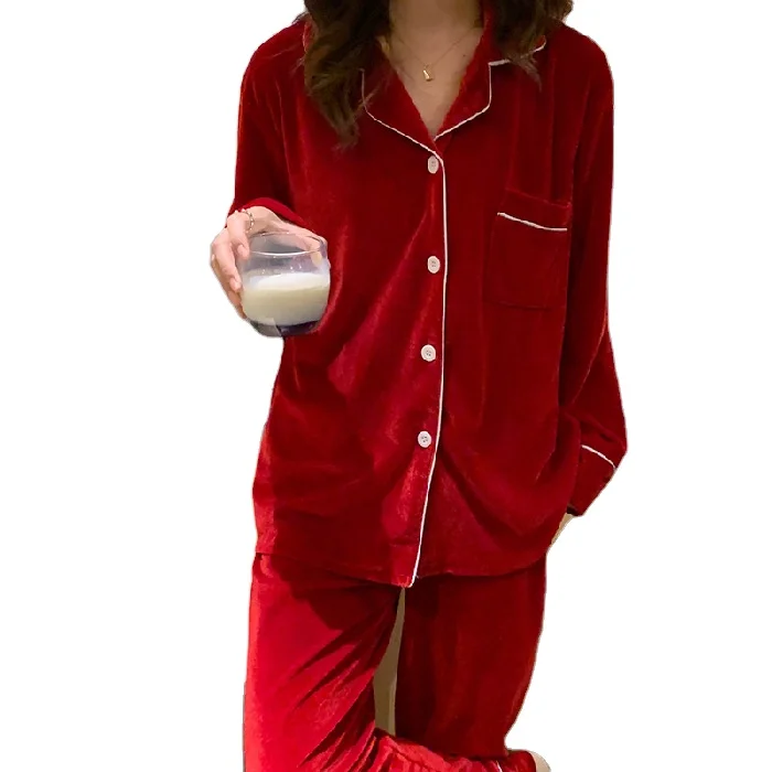 

Female Night Clothing Full Sleeve Pajamas Relaxing Clothes Home Wearable Feel Relaxed Outfit Adult Sleepwear Soft Pajama