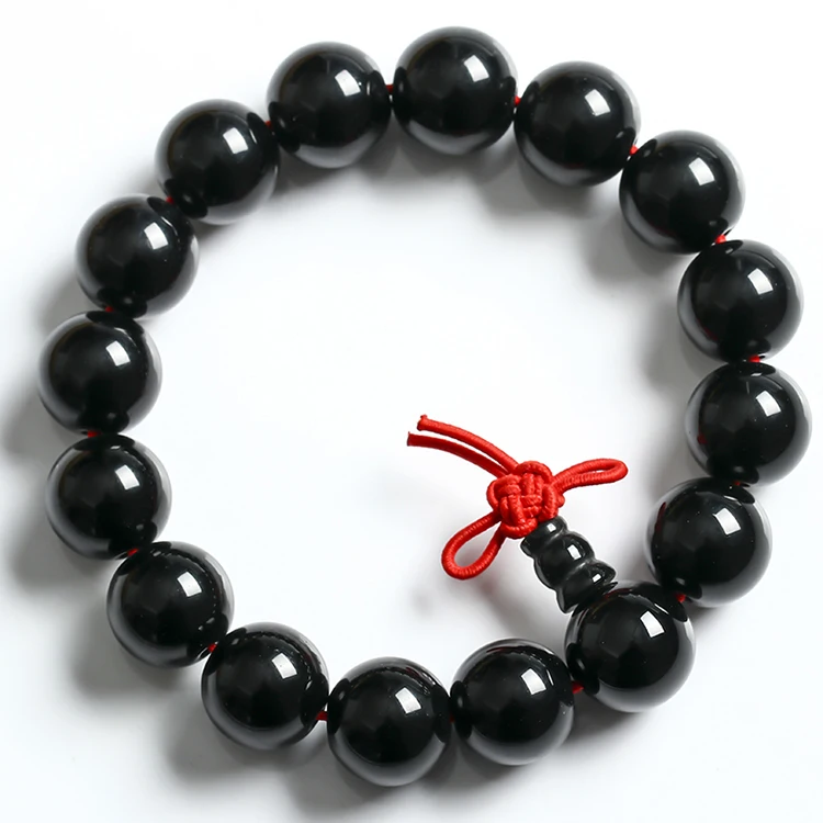 

Black Agate With Red Knot Wholesale Wrap Crystal Bracelet