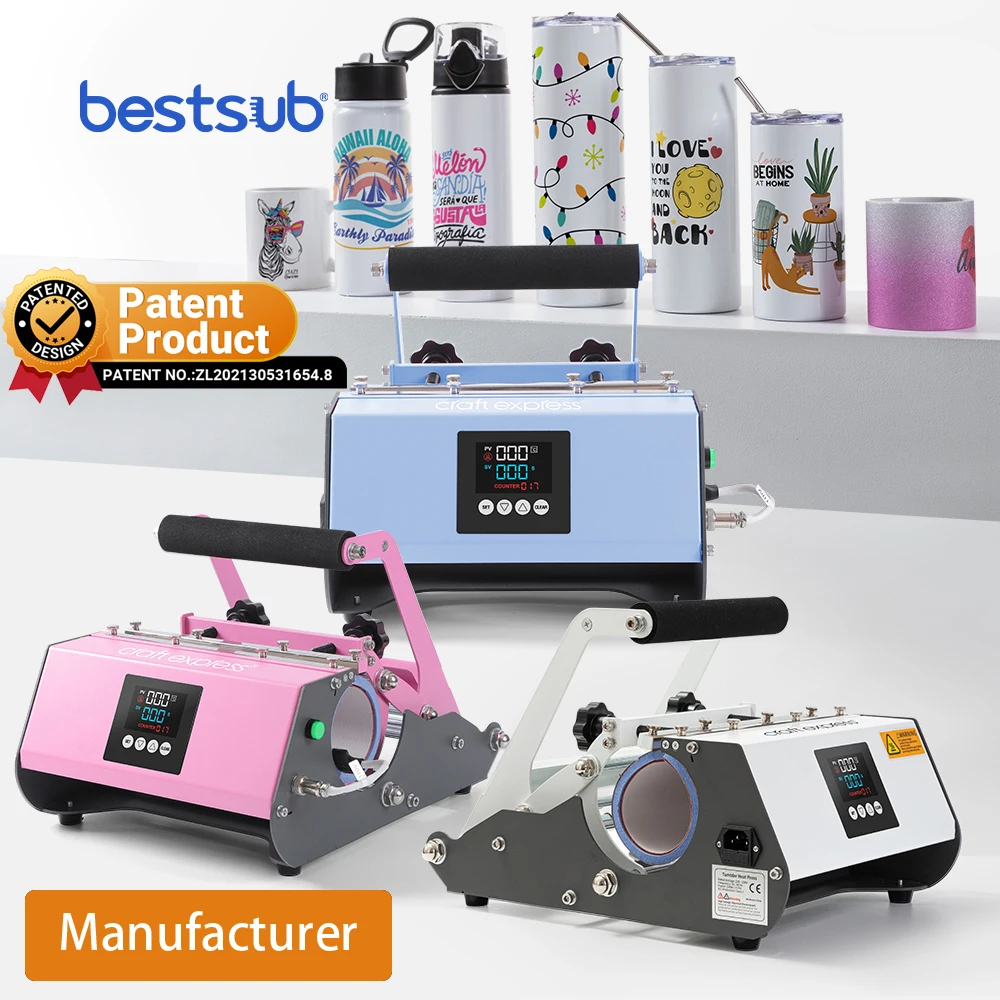 

BestSub Wholesale Sublimation Printing 11oz 15oz 16oz 20oz 30oz Mug Tumbler Press Machine White Plus Tumbler Heat Press Machine