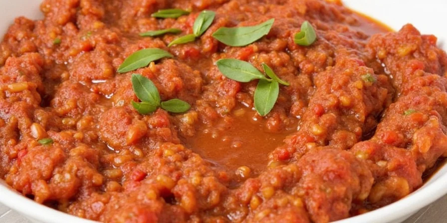 Gentle simmering of sofrito in a pan