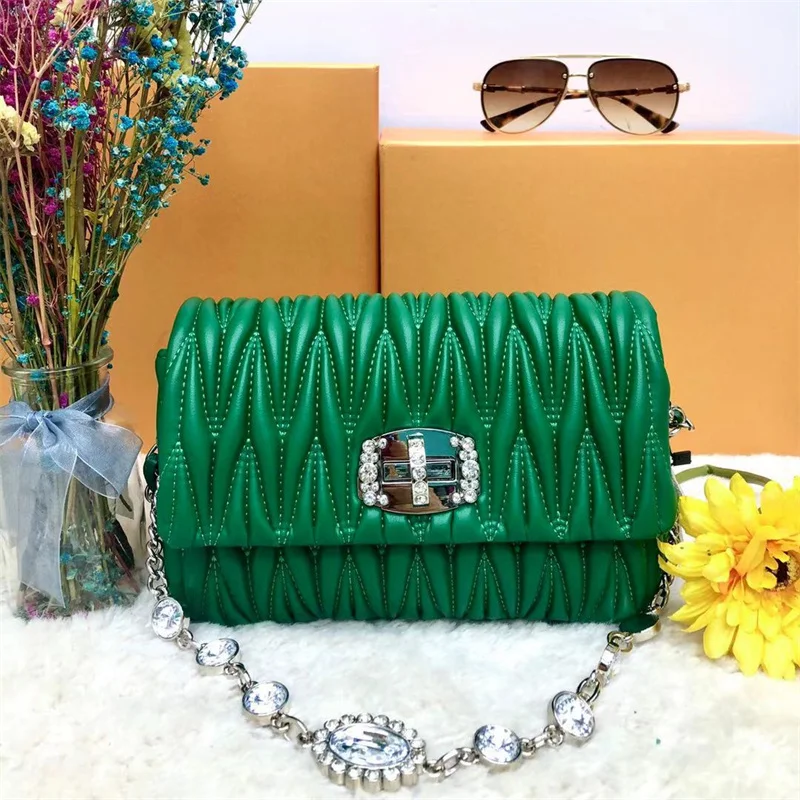 

High Top quality geometric patterns body cross genuine leather handbag women lady elegance shoulder bag