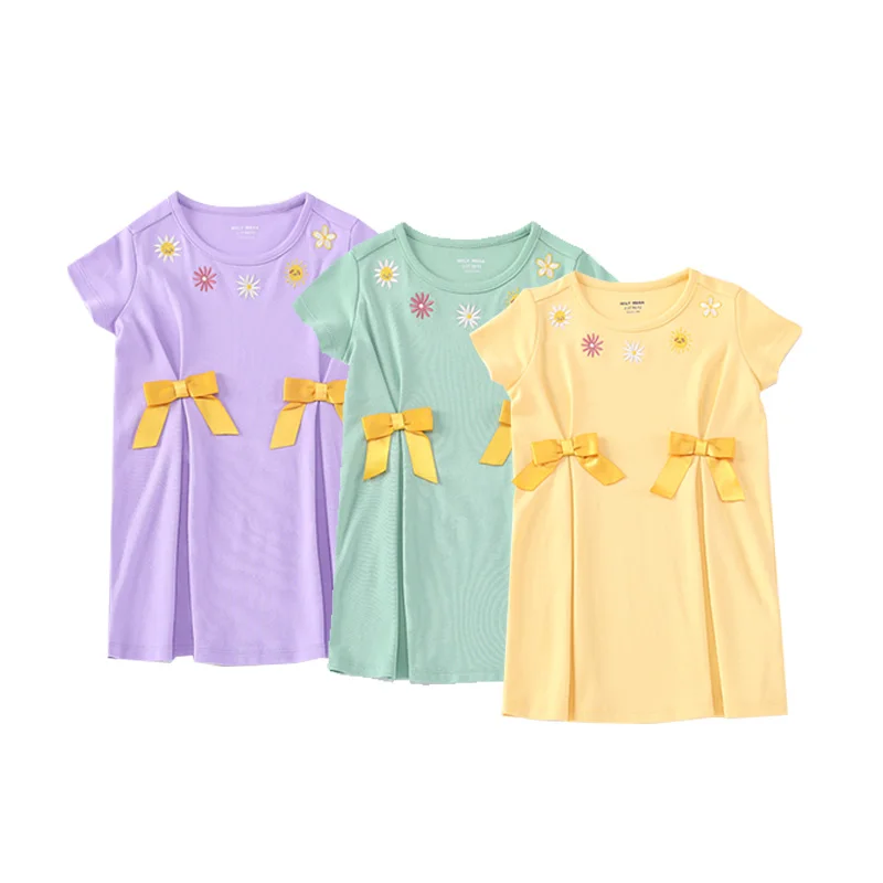 

Summer Baby Girl's Cute New Style Children Fashion Party Holiday Dress Kids Infant Clothes, Picture shows