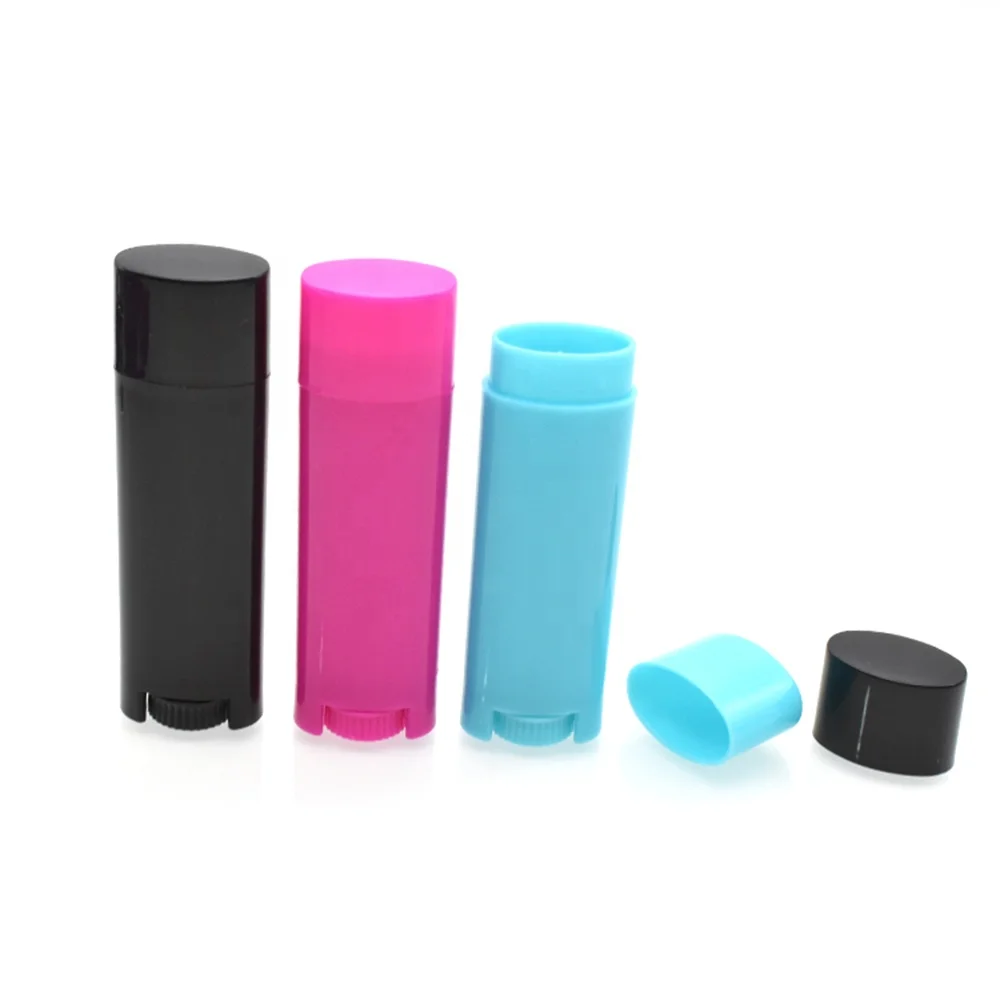 Luxury Oval Lip Balm Tube 4.5g Mini Size Empty Lip Gloss Tube Cosmetic Packaging for Lipstick Lip Wax