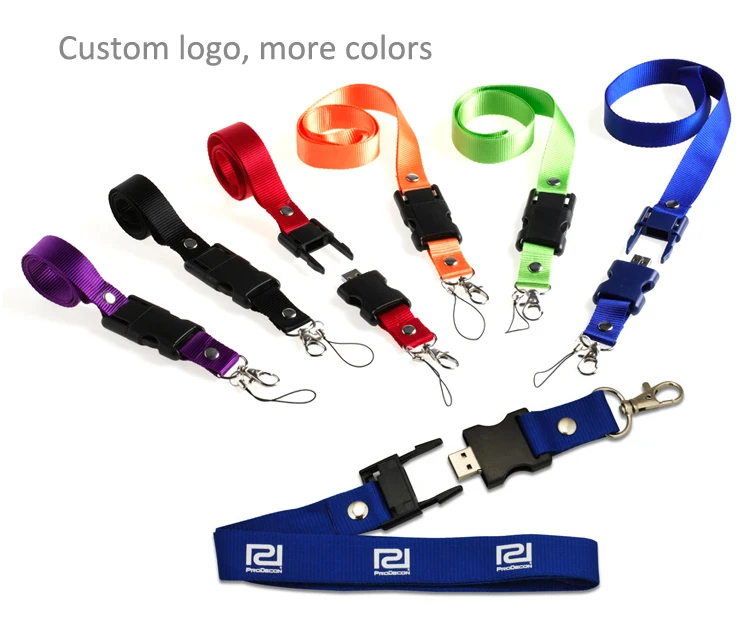 Lanyard Keychain Lanyard Neck Strap Usb Flash Drive 16gb - Buy Lanyard ...