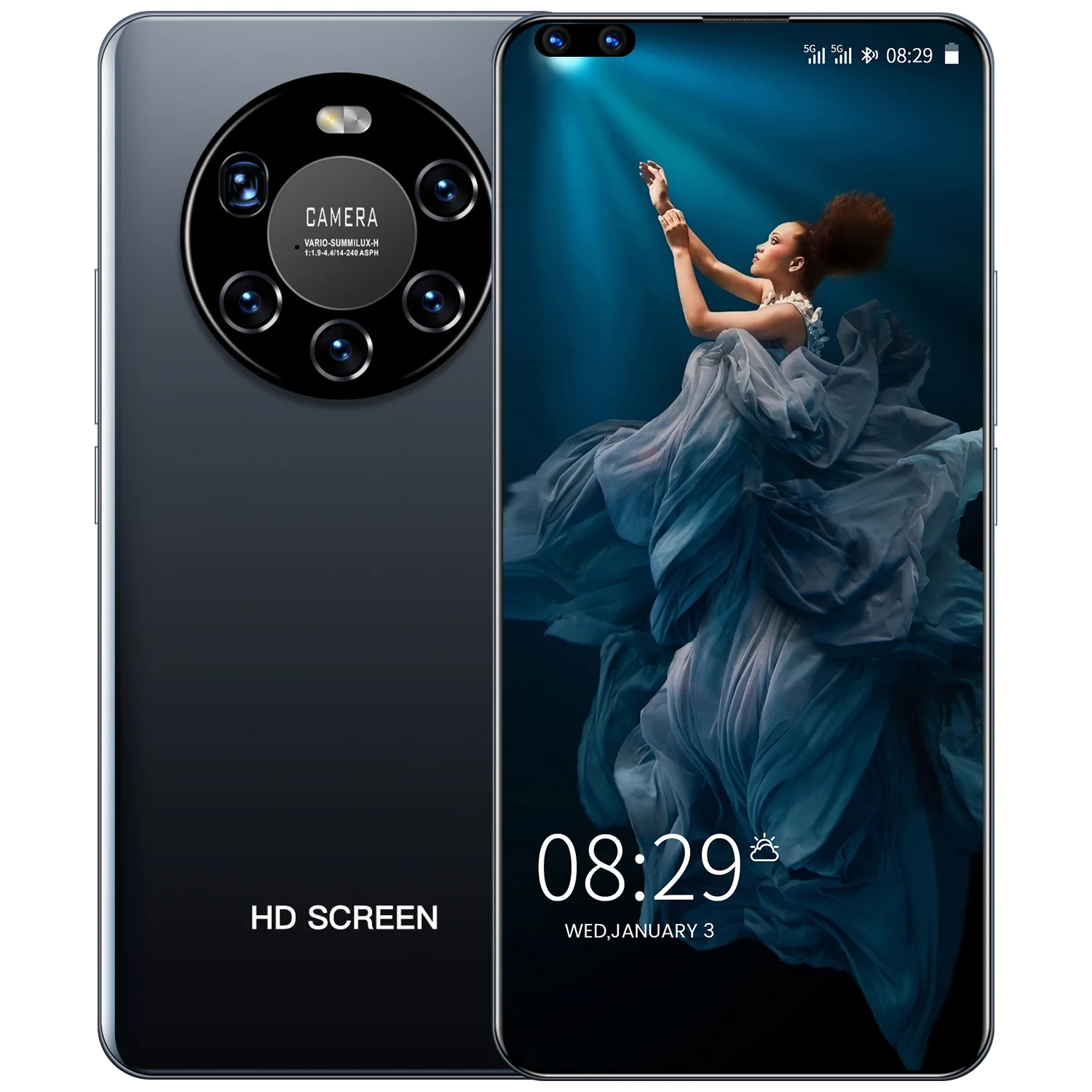 

2021 NEW style Mate 40 Pro+ Mobile Phone full Display Android 10.0 8G+256GB smart phone wholesales