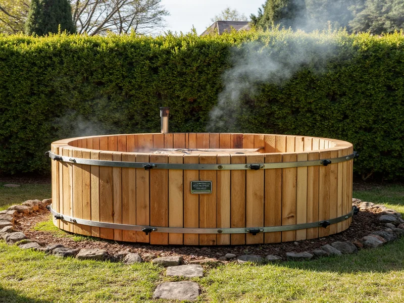 diy wood fired hot tub