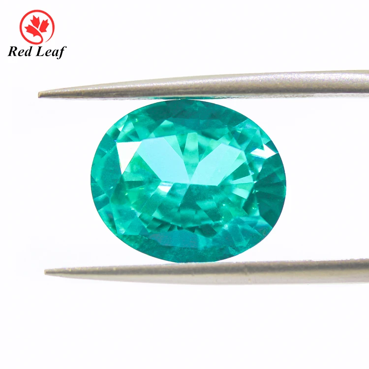 

Redleaf gems nanocrystal gemstone oval cut nano gems paraiba Tourmaline