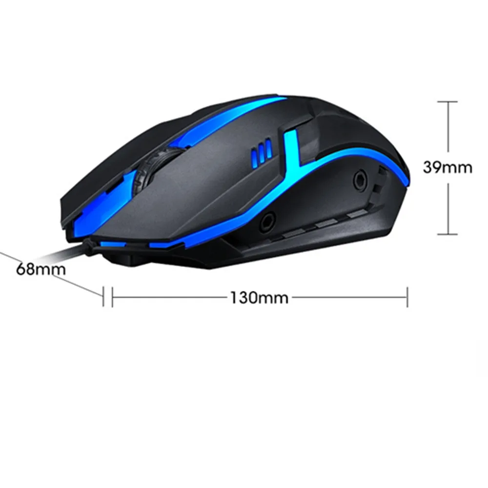 

Wholeslaes Optical wired mouse 3 Button cheap mouse OEM design office backlit Mice illuminate LED light Best gaming mouse
