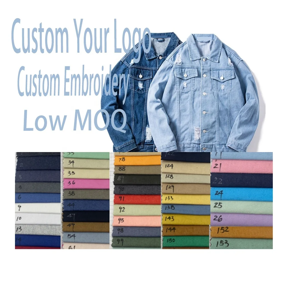 

custom logo print casual streetwear wholesale fashion denim jacket riding coats denim jeans mens jackets denim jacket