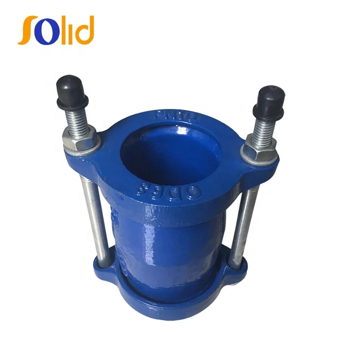 Blue Epoxy Coated Mechanical Dresser Coupling Gibault Joint for PVC Pipe