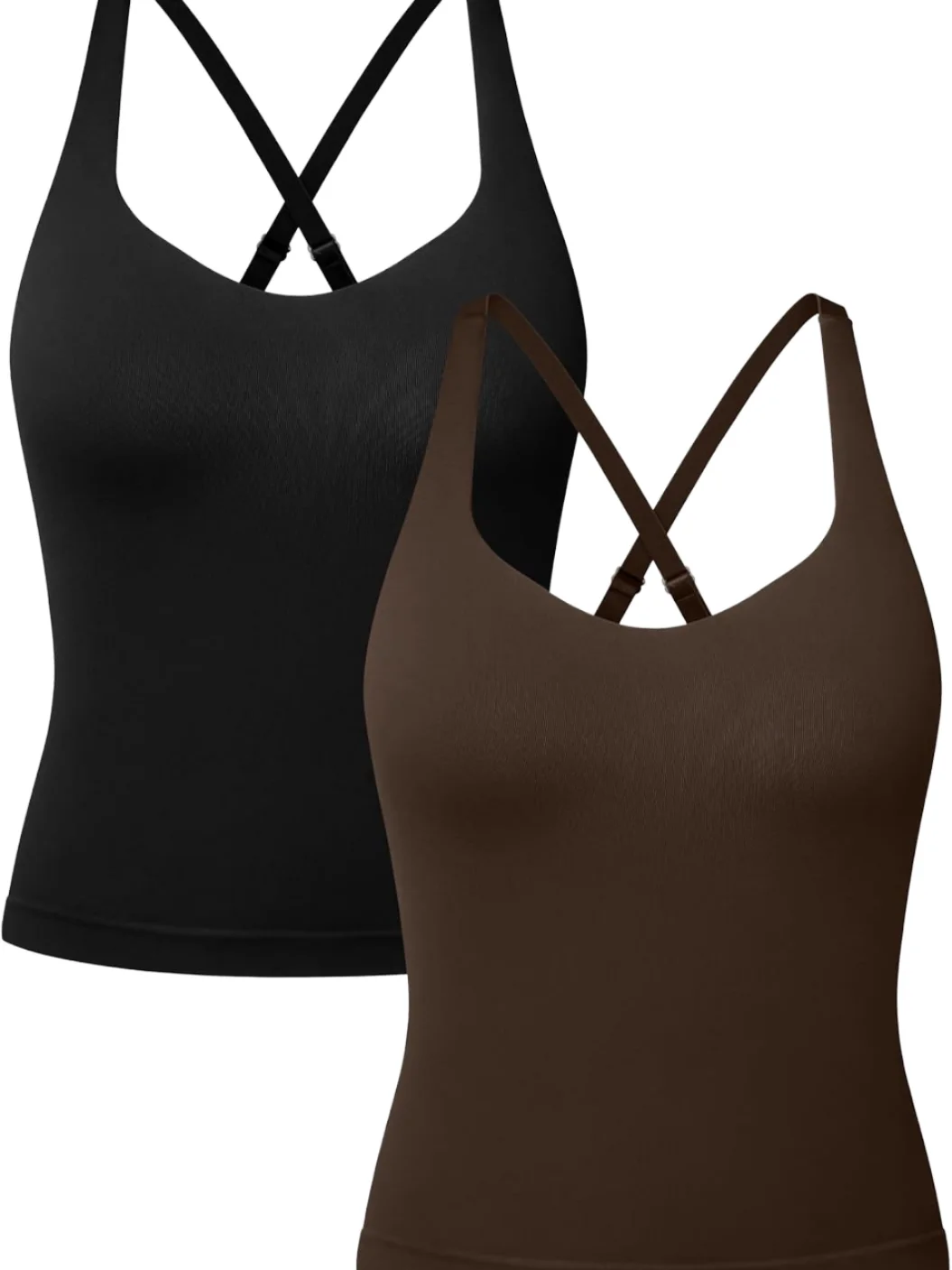 交叉肩with Removable Bra Pads Sports Bra