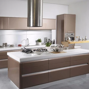 Commercial Lower Price Simple Aluminium Modular Kitchen Cabinet