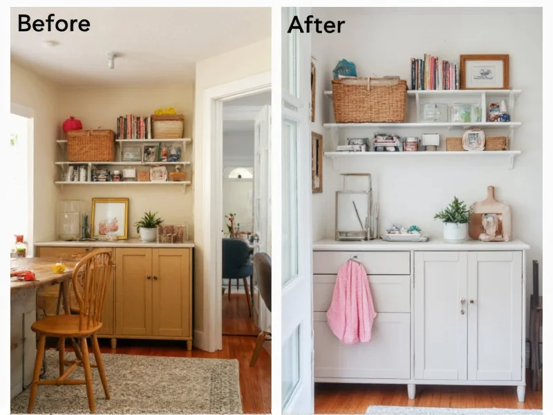Before after craft haus transformation in small space