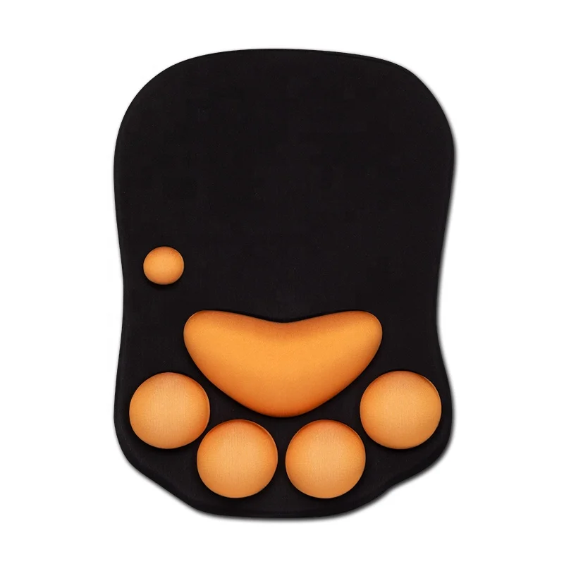 

Cat Paw Soft Silicone Wrist Rests Cute Wrist Cushion Mouse Pad, 1-4c