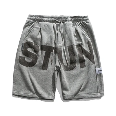 

Letter print casual cotton gym shorts boy's shorts