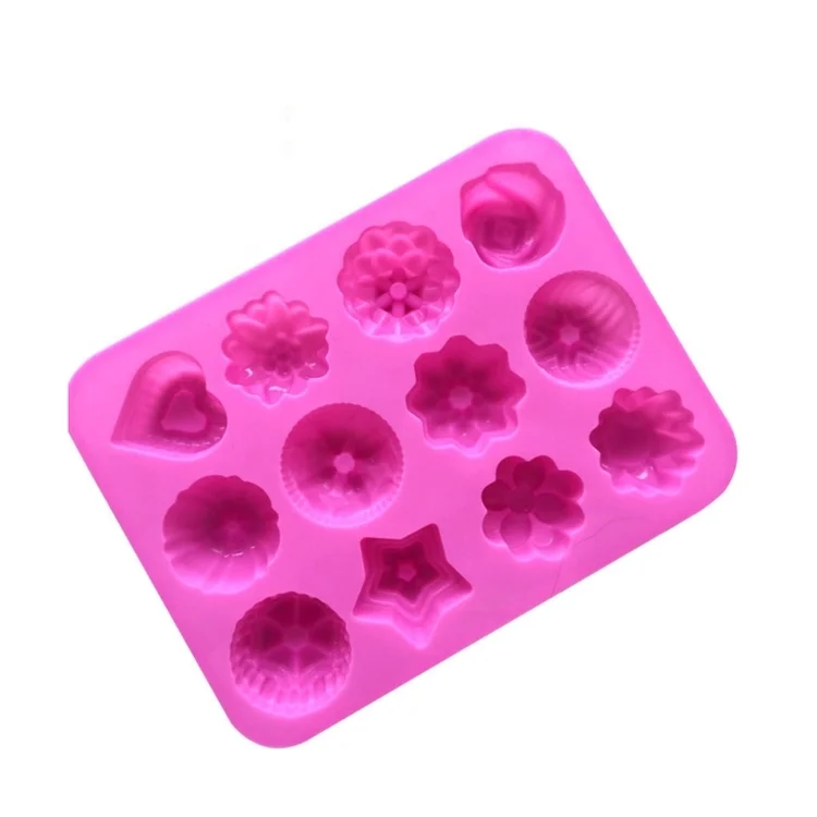 

12 Cavity Silicone Heat Resistant Donut Muffin Pan Silicone Cake Mould, Customized colors