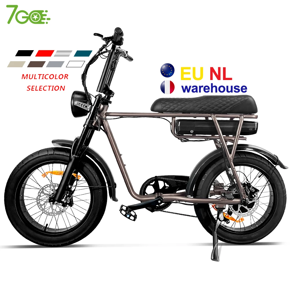 

7Go EB4 EB2 Good Price USA EU warehouse E-Bike 20 Inch 48V 12.5Ah Shimano 7 Speed Fat Tire electric bike