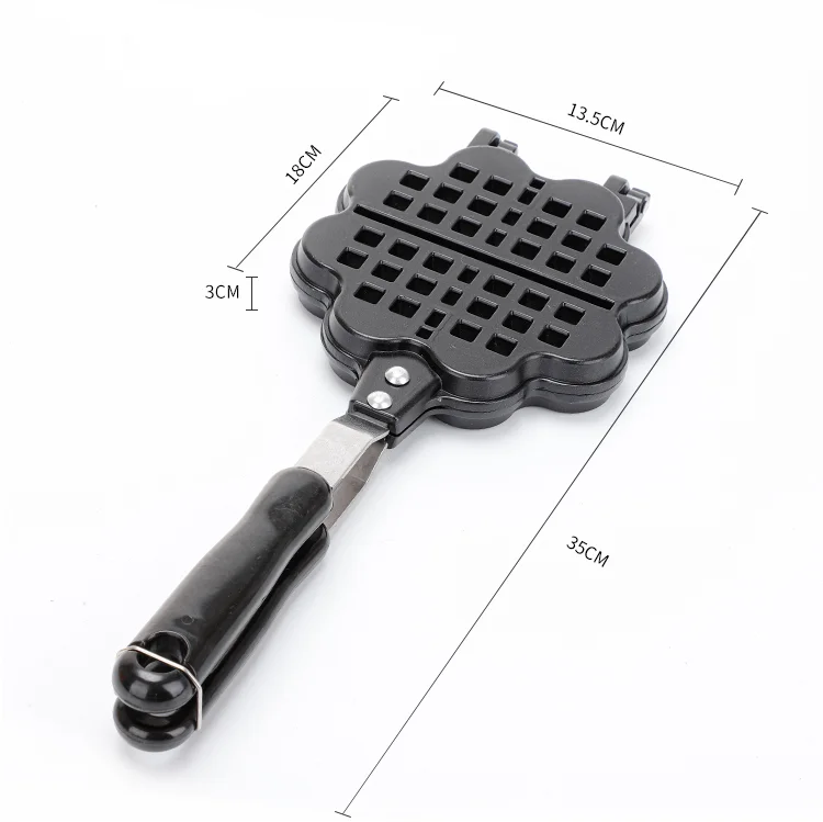 

2021 Top Selling Snack food heart shape Non Stick Waffle Iron Waffle Maker Pan