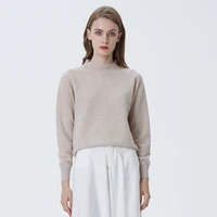 

New Design Fall Pure Color Wool Pure Cashmere Sweater Women Pullovers