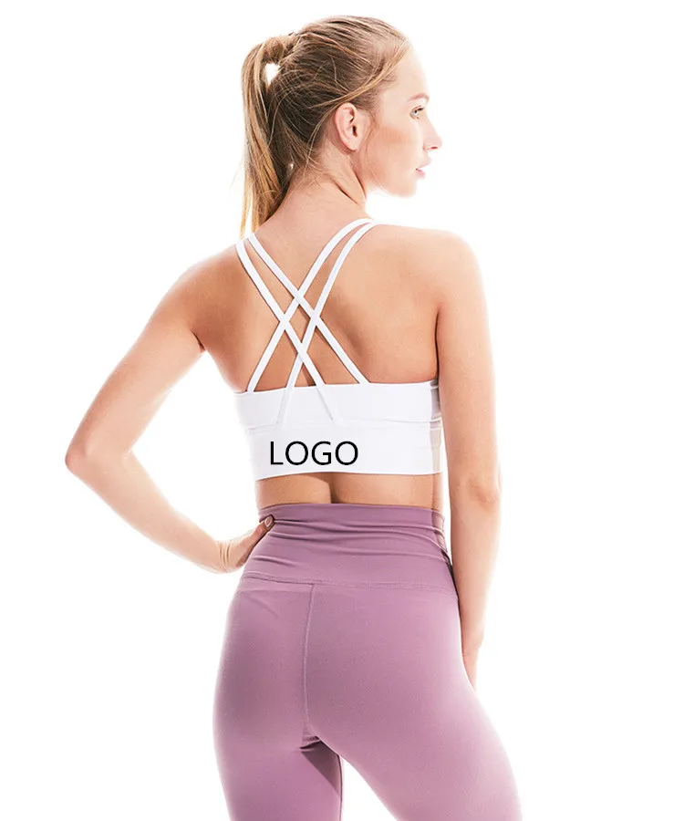 

Yoga gym sport bra womens running fitness vest wireless sports bra, Printed