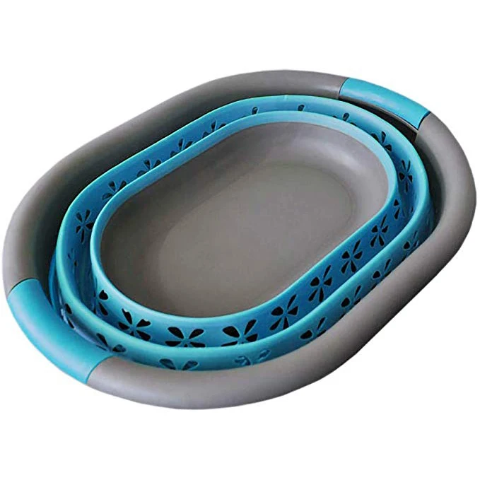 

New silicone collapsible laundry basket,plastic folding clothes storage basket,silicone foldable laundry basket, Multiple colors