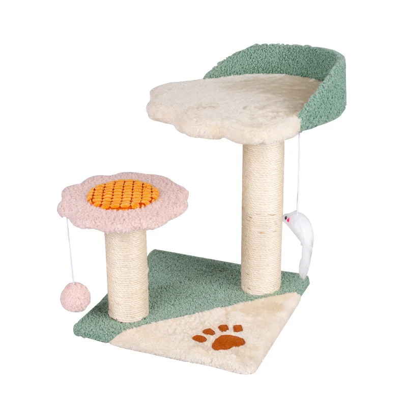 

Cat Tree Cat Scratching Post with Hanging Sisal Rope Toy Factory Wholesale Hot sell