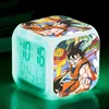 Customized design LED 7 Colour Changing Digital Alarm Clock Thermometer Night Light children kids cube desk table Clock