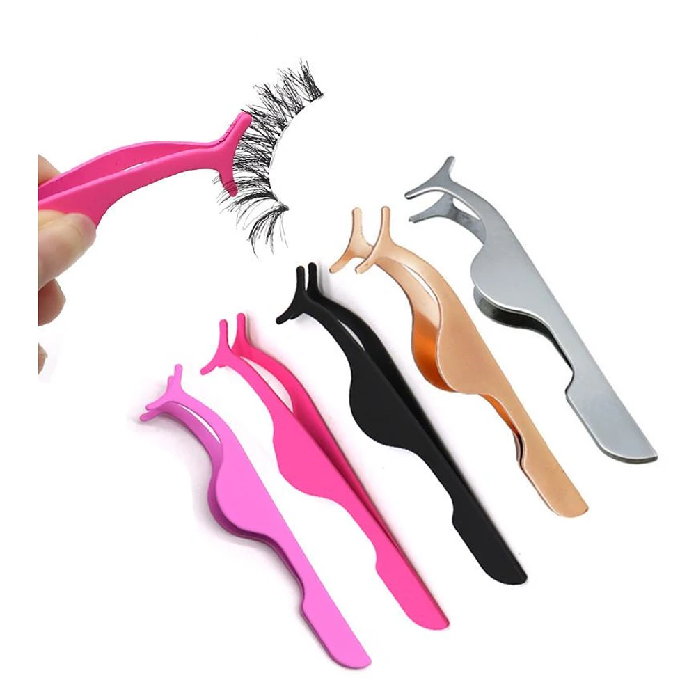 

Lower Price Eyelash Extension Tweezers eyelash applicator Tweezer Eyelash Tools Makeup Tool Kits Tweezer0001, Colors