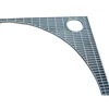 Galvanized metal deck, stainless steel floor machine, metal grid