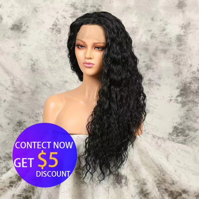 

cheap human wigs 100% virgin human hair brazilian full lace wigs water wave wigs for black women, Nature color black