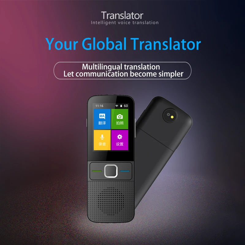 
T10 smart translator offline instant translate 137 languages support Photo translation connect with WiFi 4G hotpot 