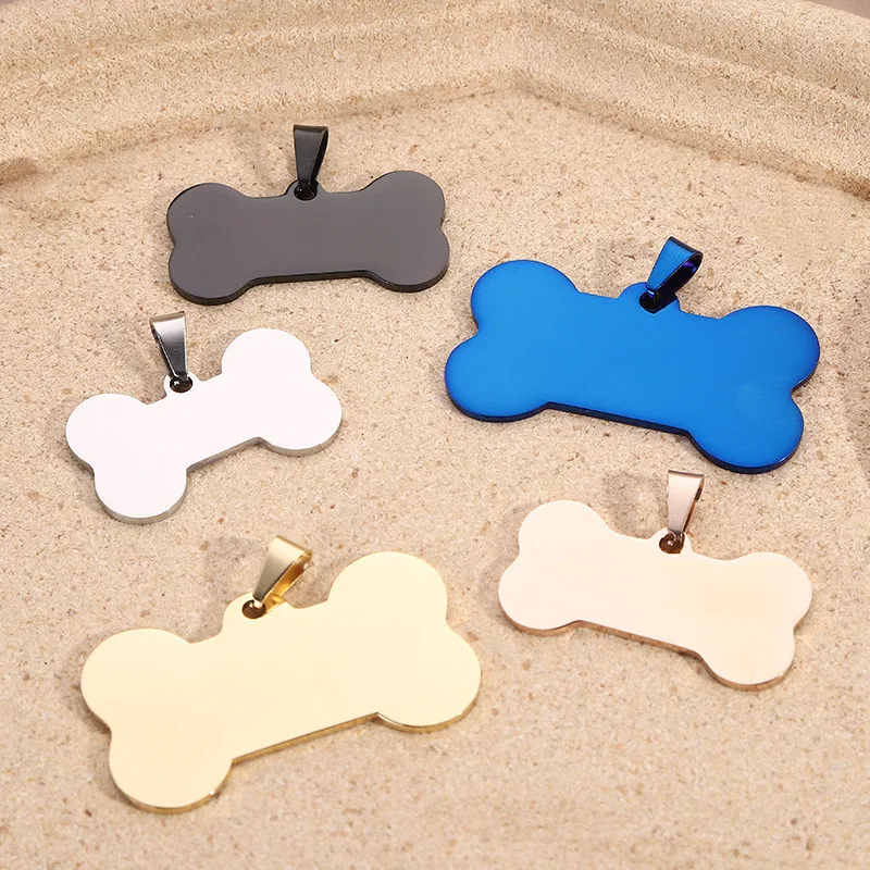 

Personalized 316L Stainless Steel Bone Shape Dog Tag for Pet ID