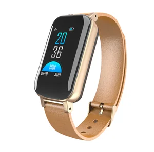 Smart Bracelet T89 Watch Heart Rate Monitor fitness Sleep Monitor  with Wireless Earphone Sports Music Headset smart watch