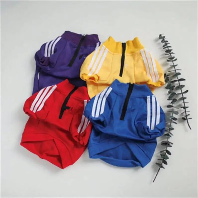 

Multicolor Thin Striped Pet Hoodies, Blue/red/purple/yellow/green