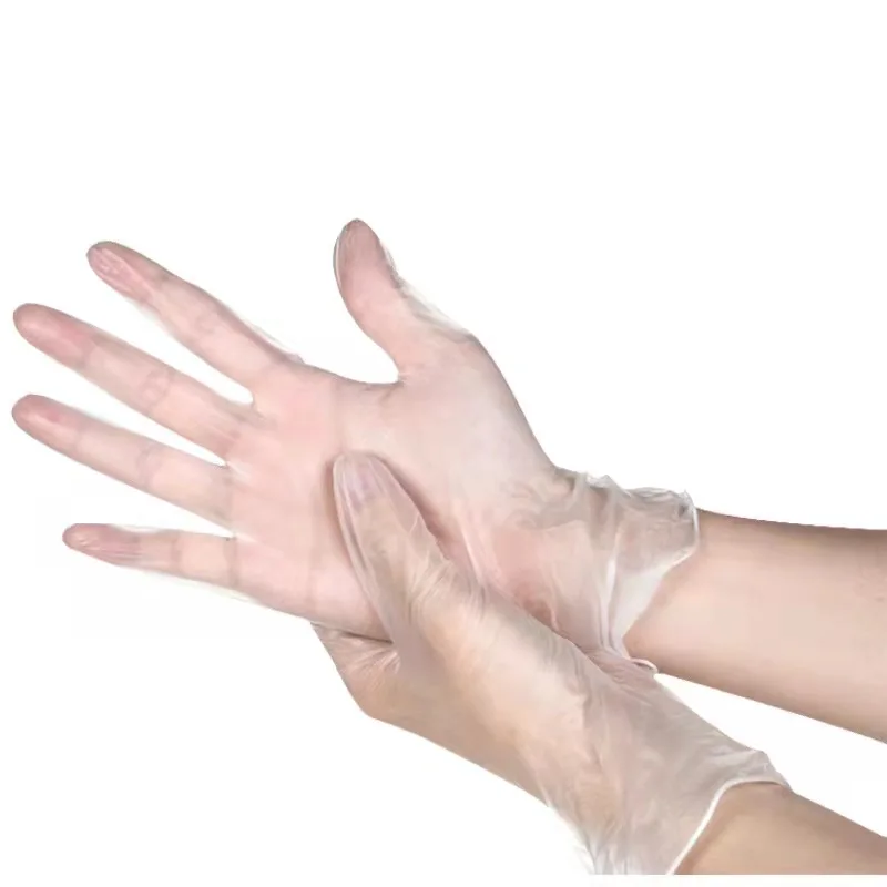 

Household Work Wholesale Powder Free Clear Transparent PVC Vinyl Gloves Food Grade